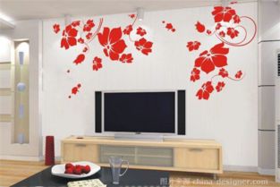 电视墙案例01 聊城墙体彩绘绘制中心的设计师家园